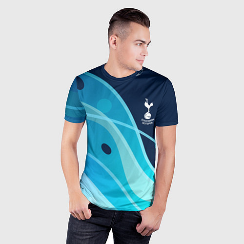 Мужская спорт-футболка Tottenham hotspur Абстракция / 3D-принт – фото 3