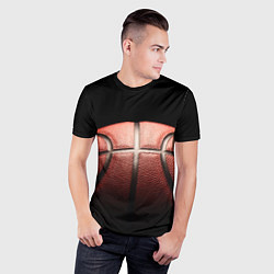 Футболка спортивная мужская Basketball ball, цвет: 3D-принт — фото 2