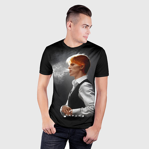 Мужская спорт-футболка David Bowie - Thin White Duke / 3D-принт – фото 3