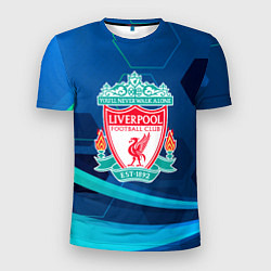 Футболка спортивная мужская Liverpool Абстракция, цвет: 3D-принт