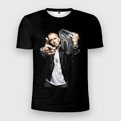 Футболка спортивная мужская Eminem rap hip hop, цвет: 3D-принт
