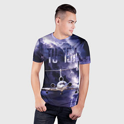 Футболка спортивная мужская Ту-154 Гроза, цвет: 3D-принт — фото 2