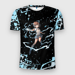 Футболка спортивная мужская Микото в деле - Некий научный Рейлган, цвет: 3D-принт
