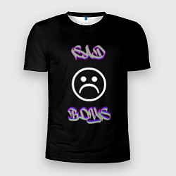 Футболка спортивная мужская Sad boys лого, цвет: 3D-принт