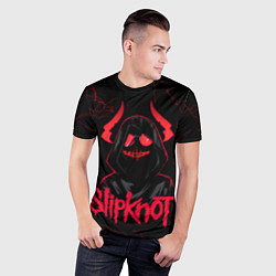 Футболка спортивная мужская Slipknot - rock forever, цвет: 3D-принт — фото 2
