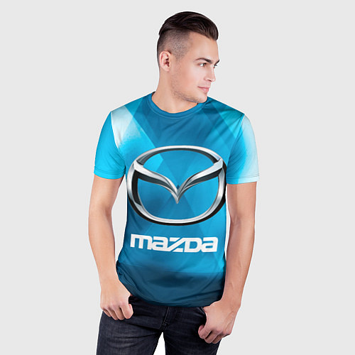 Мужская спорт-футболка Mazda - sport - абстракция / 3D-принт – фото 3