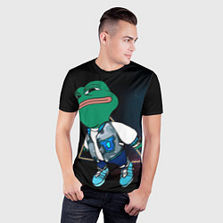 Футболка спортивная мужская Pepe Frog Fly, цвет: 3D-принт — фото 2