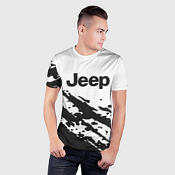 Футболка спортивная мужская Jeep - textura, цвет: 3D-принт — фото 2