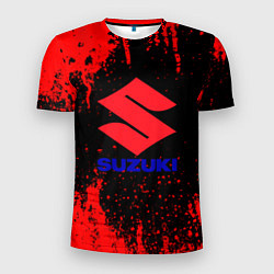 Футболка спортивная мужская Suzuki - краска, цвет: 3D-принт