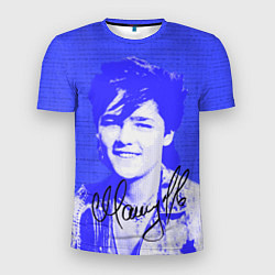 Футболка спортивная мужская Юрий Шатунов в детстве - автограф, цвет: 3D-принт