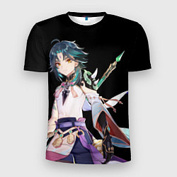 Мужская спорт-футболка Адепт Сяо - Минимализм