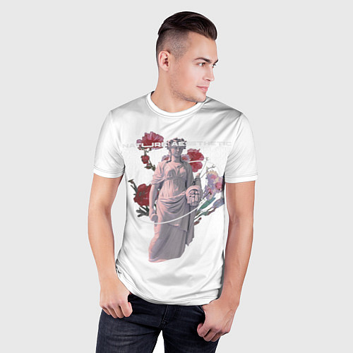 Мужская спорт-футболка Nature Aesthetic / 3D-принт – фото 3