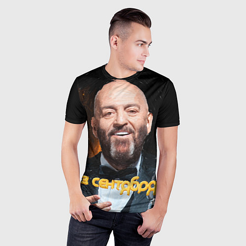 Мужская спорт-футболка Шуфутинский и 3 сентября Мем / 3D-принт – фото 3