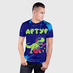 Футболка спортивная мужская Артур рокозавр, цвет: 3D-принт — фото 2