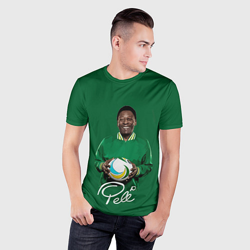 Мужская спорт-футболка Пеле PELE легенда футбола / 3D-принт – фото 3