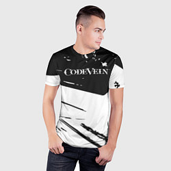 Футболка спортивная мужская Code vein Logo краска, цвет: 3D-принт — фото 2