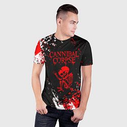 Футболка спортивная мужская Cannibal Corpse -краска, цвет: 3D-принт — фото 2