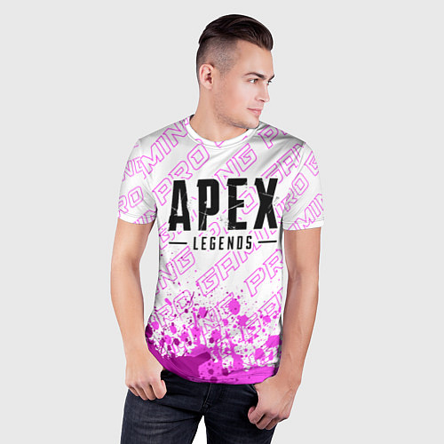 Мужская спорт-футболка Apex Legends pro gaming: символ сверху / 3D-принт – фото 3