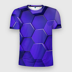 Мужская спорт-футболка Большие объёмные соты