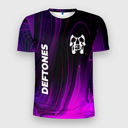 Футболка спортивная мужская Deftones violet plasma, цвет: 3D-принт