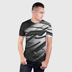 Футболка спортивная мужская Formula 1 - dark theme, цвет: 3D-принт — фото 2