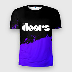 Футболка спортивная мужская The Doors purple grunge, цвет: 3D-принт