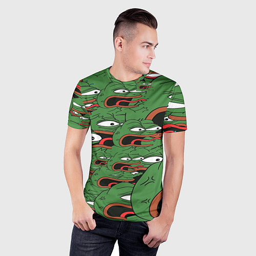 Мужская спорт-футболка Пепе лягушка / 3D-принт – фото 3