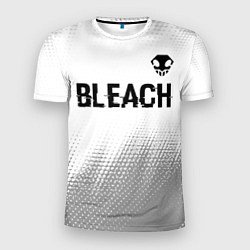 Футболка спортивная мужская Bleach glitch на светлом фоне: символ сверху, цвет: 3D-принт