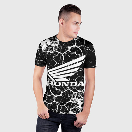 Мужская спорт-футболка Honda logo арт / 3D-принт – фото 3