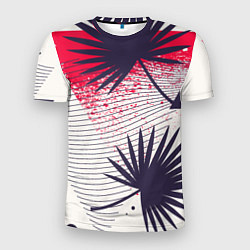 Футболка спортивная мужская Треугольники и пальмы, цвет: 3D-принт