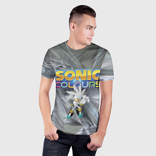 Мужская спорт-футболка Silver Hedgehog - Sonic - Video Game / 3D-принт – фото 3