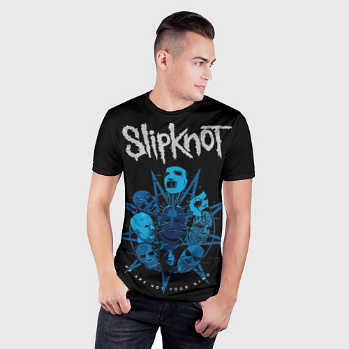 Мужская спорт-футболка Slipknot - pentagram / 3D-принт – фото 3