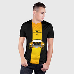 Футболка спортивная мужская Авто ford mustang, цвет: 3D-принт — фото 2
