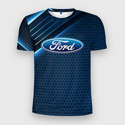 Футболка спортивная мужская Ford Абстракция, цвет: 3D-принт