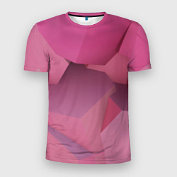 Мужская спорт-футболка Розовые геометрические фигуры