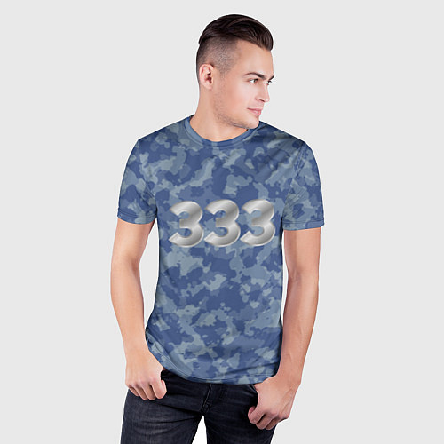 Мужская спорт-футболка Армейский камуфляж 333 / 3D-принт – фото 3