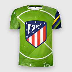 Футболка спортивная мужская Atletico madrid Поле, цвет: 3D-принт