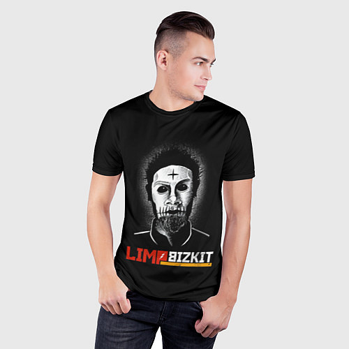 Мужская спорт-футболка Limp bizkit Wes Borland / 3D-принт – фото 3