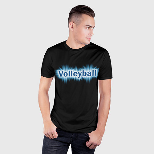 Мужская спорт-футболка Любителю волейбола / 3D-принт – фото 3
