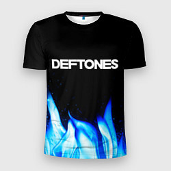 Футболка спортивная мужская Deftones blue fire, цвет: 3D-принт