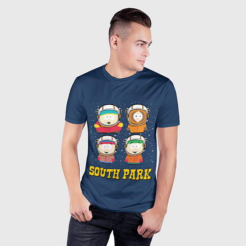 Мужская спорт-футболка South park космонавты / 3D-принт – фото 3