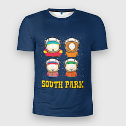 Футболка спортивная мужская South park космонавты, цвет: 3D-принт