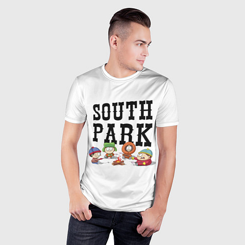 Мужская спорт-футболка South park кострёр / 3D-принт – фото 3