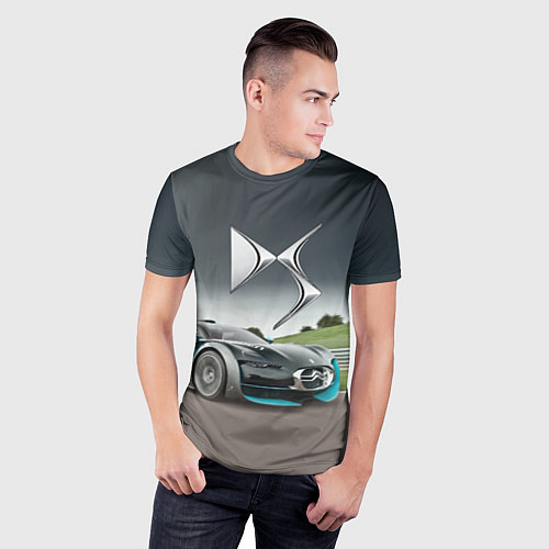 Мужская спорт-футболка Citroen DS Spirit - скоростной режим / 3D-принт – фото 3