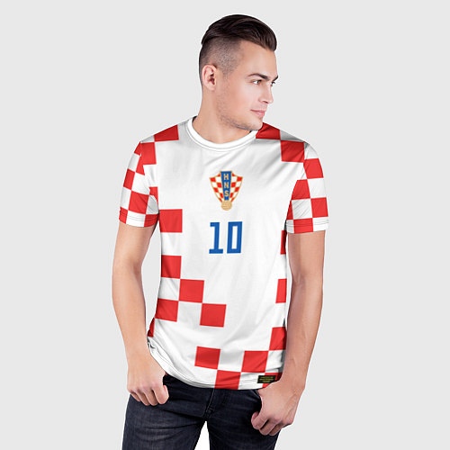 Мужская спорт-футболка Модрич Сборная Хорватии форма к чемпионату мира 20 / 3D-принт – фото 3