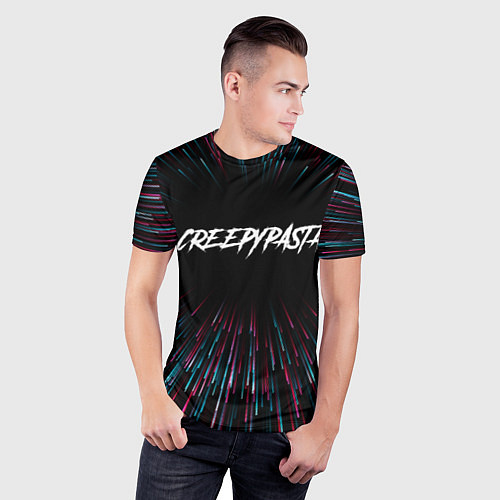 Мужская спорт-футболка CreepyPasta infinity / 3D-принт – фото 3