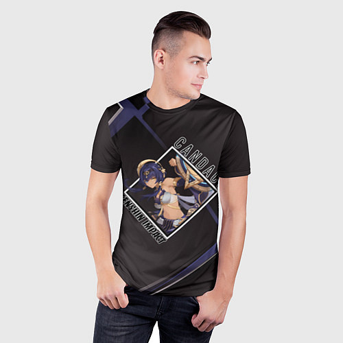 Мужская спорт-футболка Кандакия в ромбе / 3D-принт – фото 3