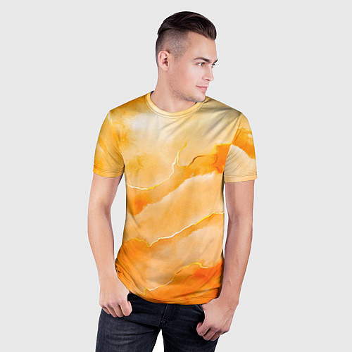 Мужская спорт-футболка Оранжевое настроение / 3D-принт – фото 3