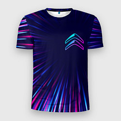 Мужская спорт-футболка Citroen neon speed lines