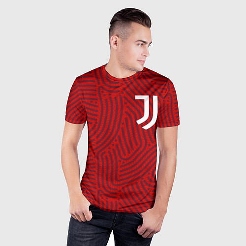 Мужская спорт-футболка Juventus отпечатки / 3D-принт – фото 3